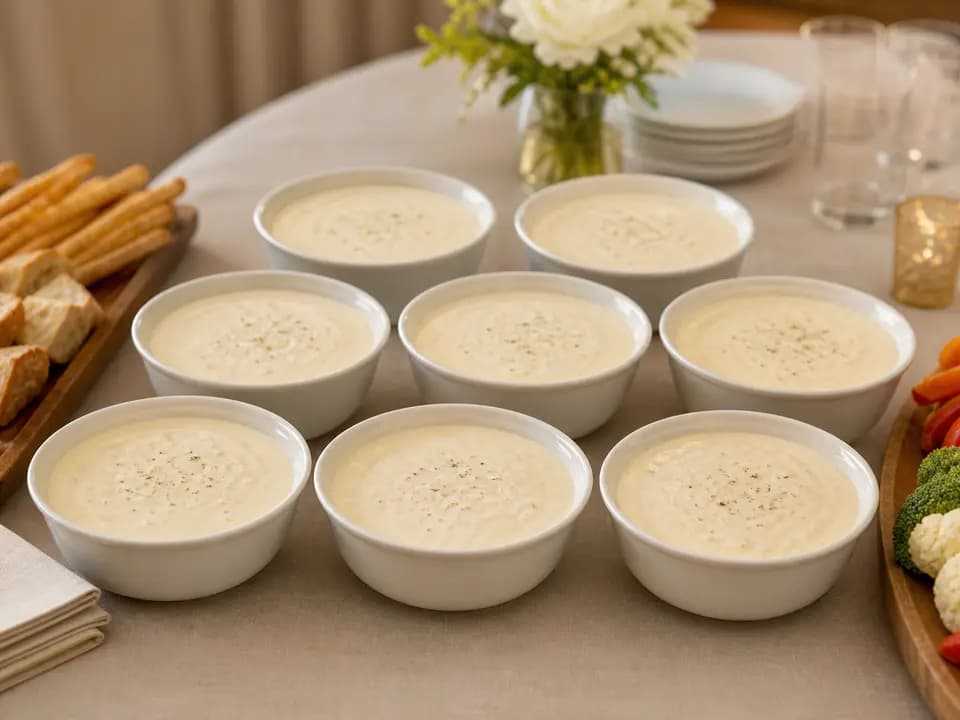 Alfredo Dipping Sauce (Serves 8) in the catering menu