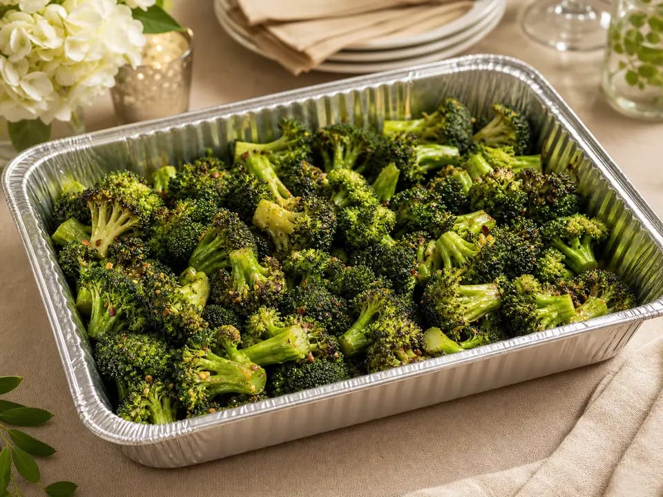 Broccoli (Serves 4–6) in the catering menu