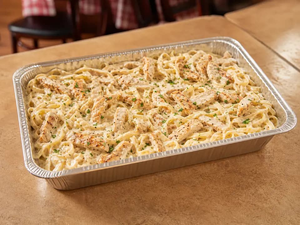 Chicken Alfredo (Serves 4–6) in the catering menu