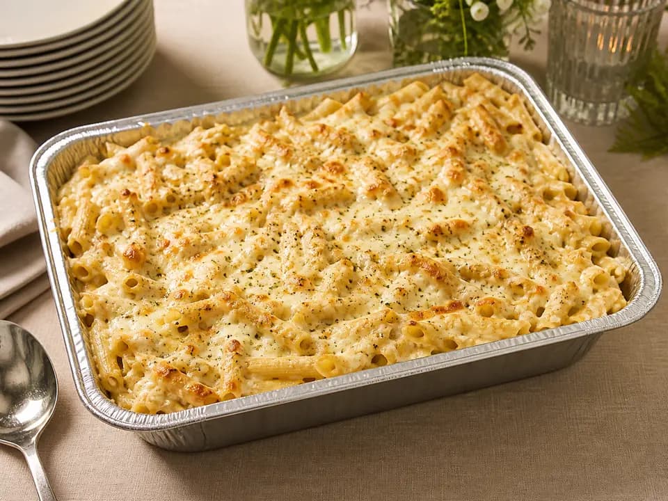 Five Cheese Ziti al Forno (Serves 4–6) in the catering menu