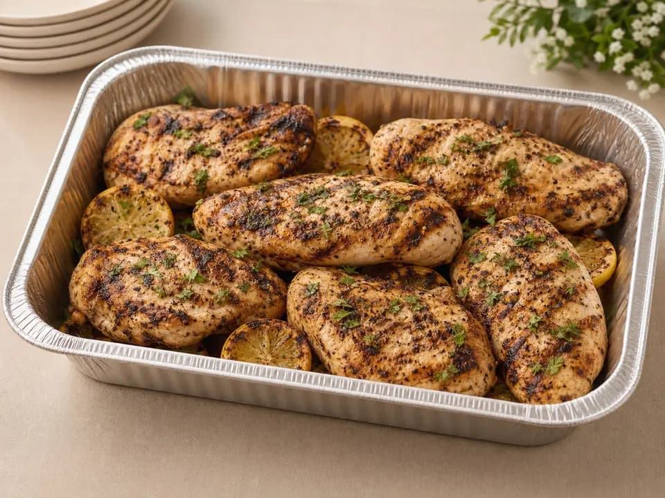 Grilled Chicken Breasts (Serves 4–6) in the catering menu