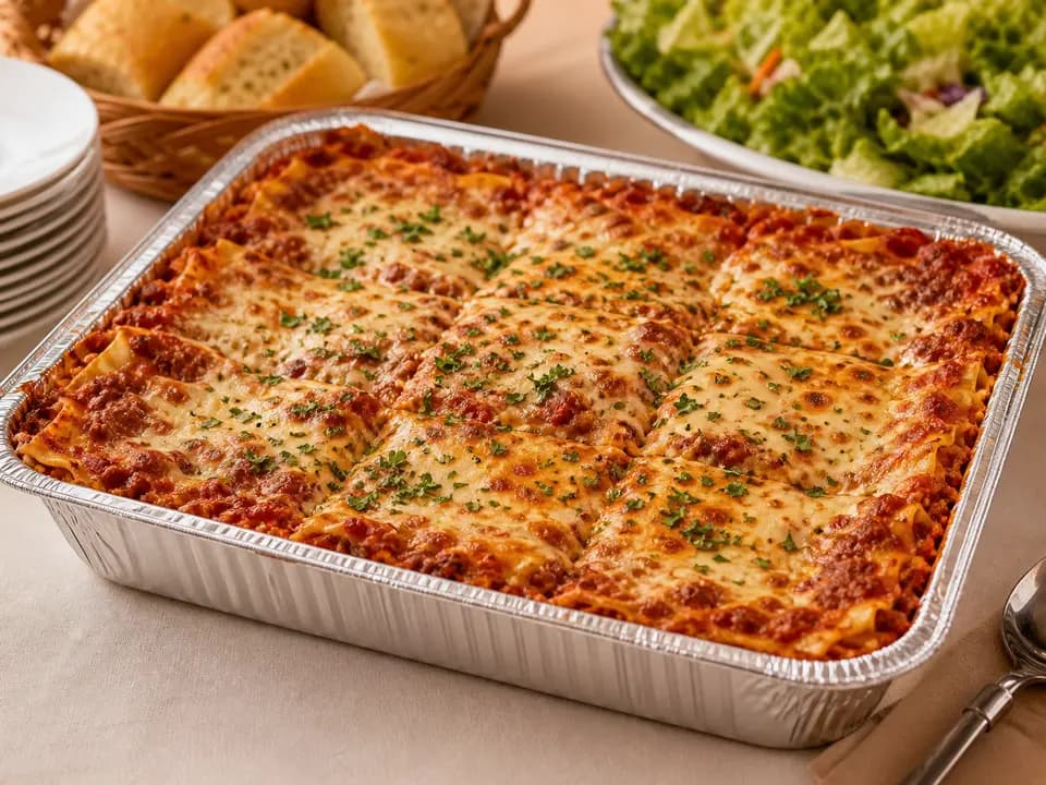 Lasagna Combination (Serves 8–14) in the catering menu