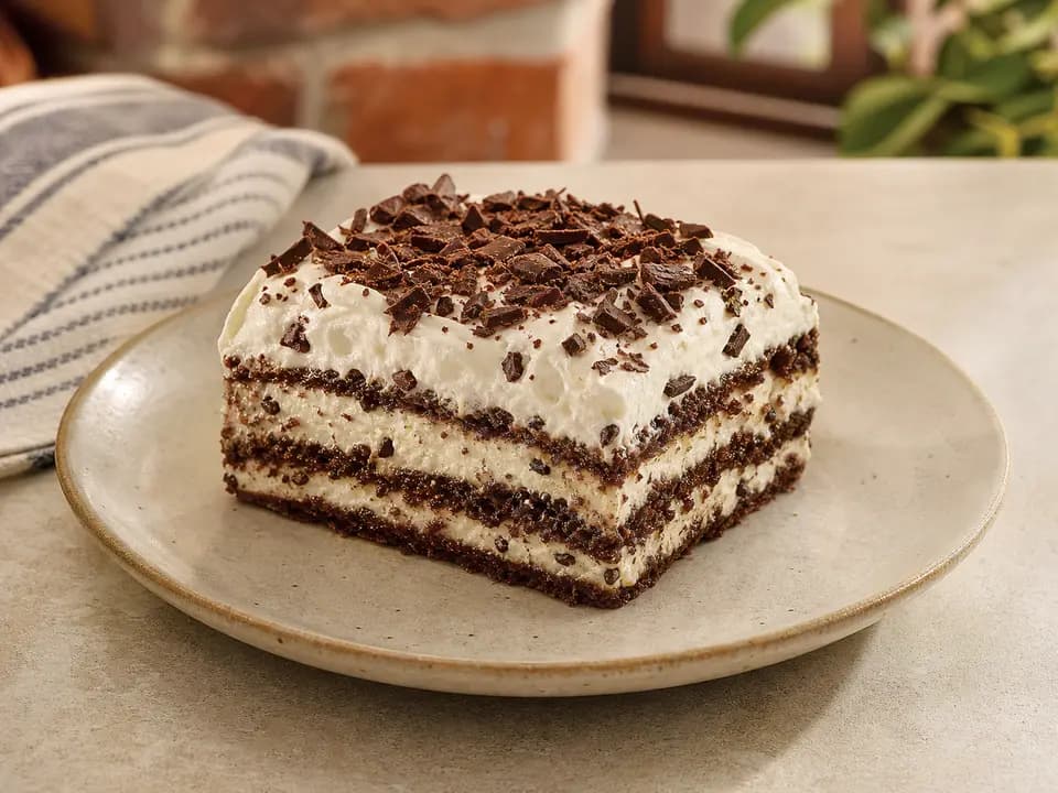 Chocolate Lasagna (V) in the desserts menu