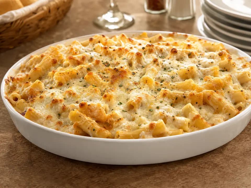 Five Cheese Ziti al Forno in the dinner menu