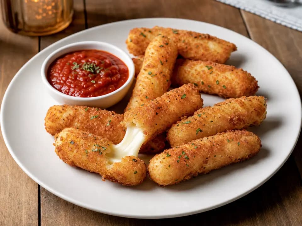 Fried Mozzarella in the dinner menu