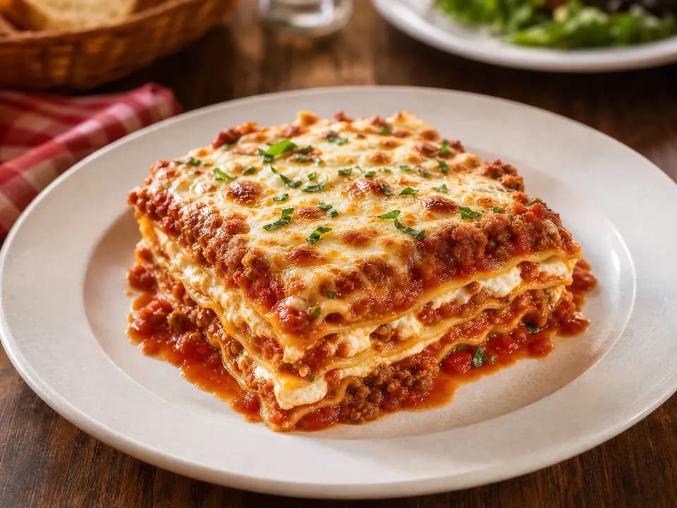 Lasagna Classico in the dinner menu