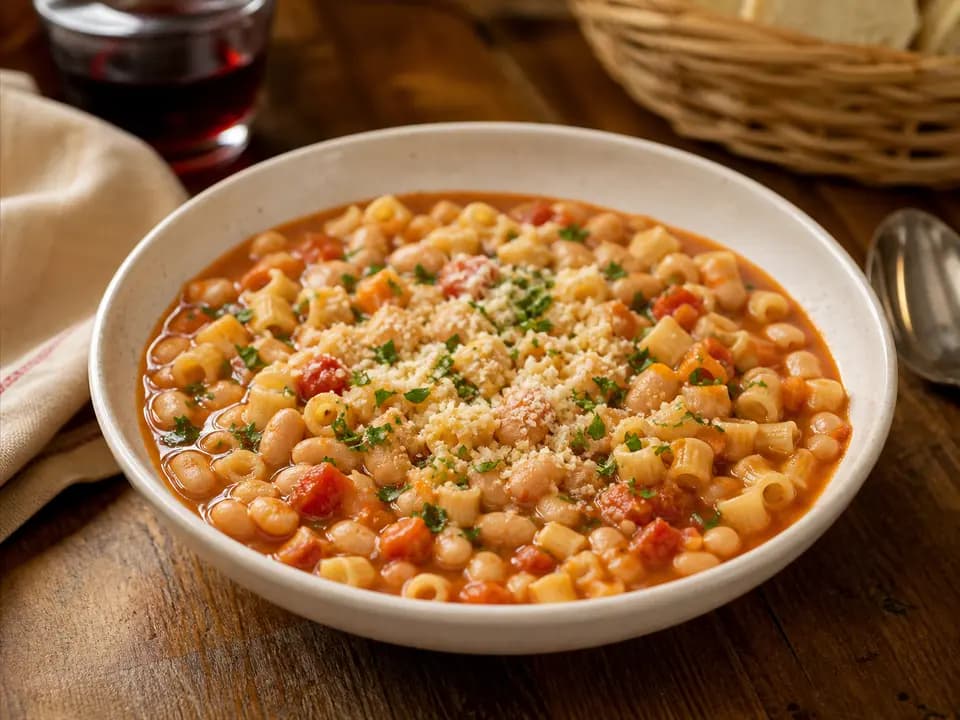Pasta e Fagioli (cup) in the dinner menu