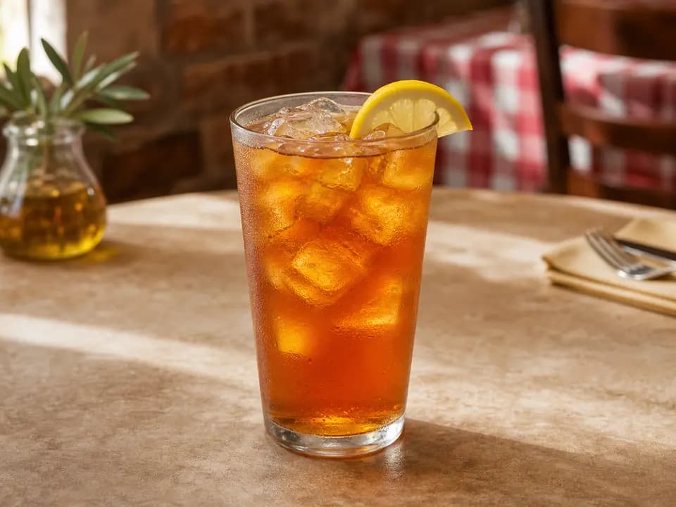 Fresh Brewed Iced Tea in the drinks menu