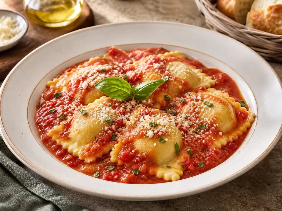 Cheese Ravioli in the entrees menu