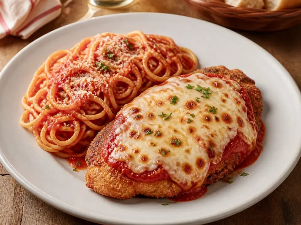Chicken Parmigiana in the entrees menu