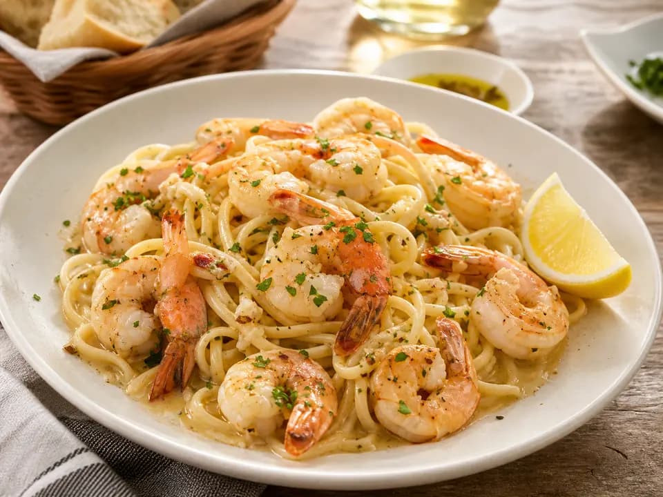 Shrimp Scampi in the entrees menu