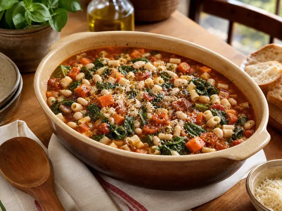 Homemade Soups (Serves 6) in the family style menu