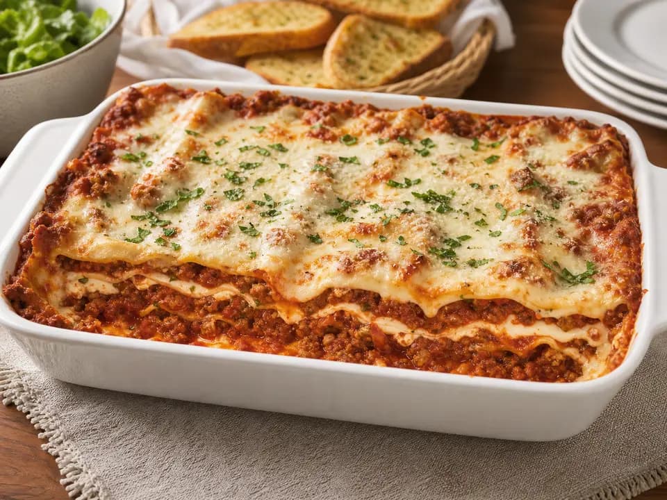 Large Family-Style Lasagna Bundle in the family style menu