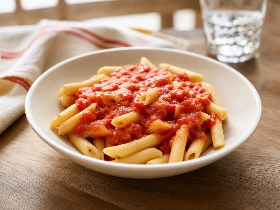 Kids Tomato Sauce with Choice of Pasta (V) in the kids menu