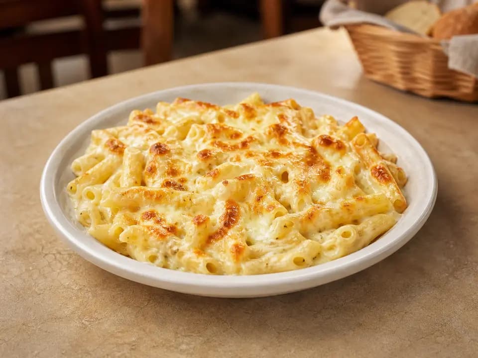 Five Cheese Ziti al Forno in the lunch menu