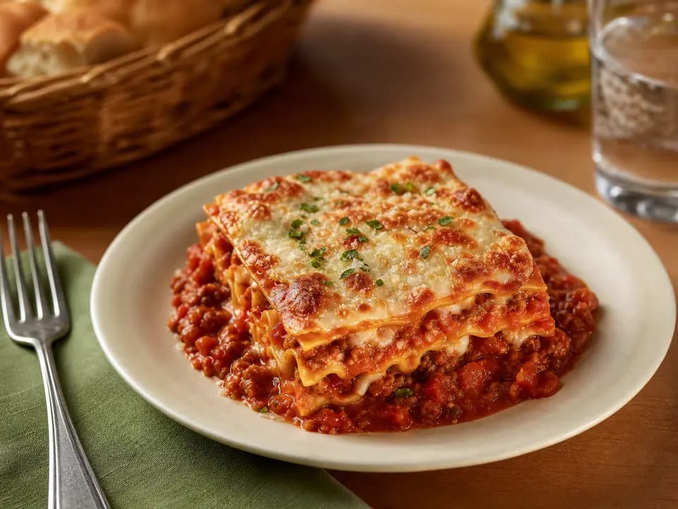 Lasagna Classico in the lunch menu